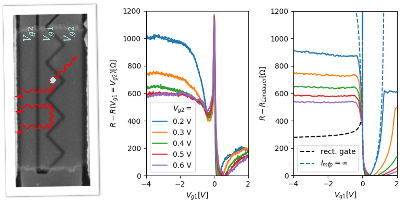 Dirac Fermion Reflector measurement and simulation